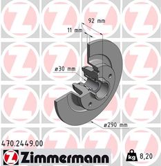 Δισκόπλακα ZIMMERMANN 470244900