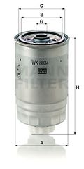 Φίλτρο καυσίμου MANN-FILTER WK8034