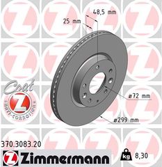 Δισκόπλακα ZIMMERMANN 370308320