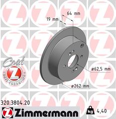 Δισκόπλακα ZIMMERMANN 320380420