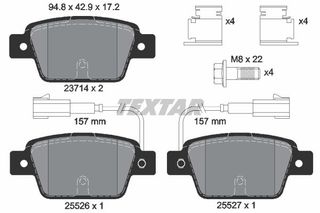 Σετ τακάκια, δισκόφρενα TEXTAR 2371403