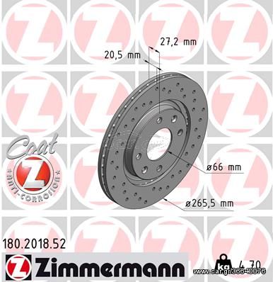 Δισκόπλακα ZIMMERMANN 180201852