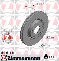 Δισκόπλακα ZIMMERMANN 285351820