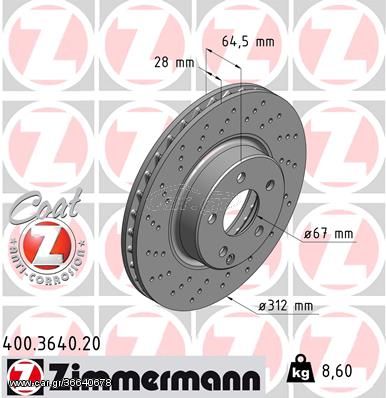 Δισκόπλακα ZIMMERMANN 400364020