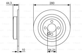 Δισκόπλακα BOSCH 0986479A08