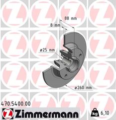 Δισκόπλακα ZIMMERMANN 470540000