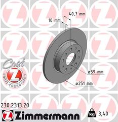 Δισκόπλακα ZIMMERMANN 230231320