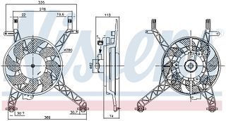 Βεντιλατέρ, ψύξη κινητήρα NISSENS 85751