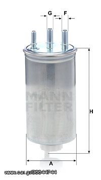 Φίλτρο καυσίμου MANN-FILTER WK8039
