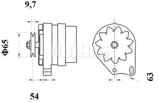 Γεννήτρια MAHLE MG608