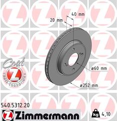 Δισκόπλακα ZIMMERMANN 540531220