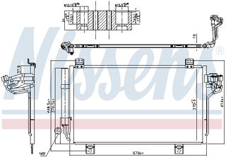 Συμπυκνωτής, σύστ. κλιματισμού NISSENS 940775