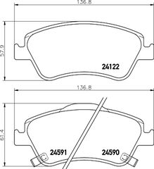 Σετ τακάκια, δισκόφρενα DON PCP1209