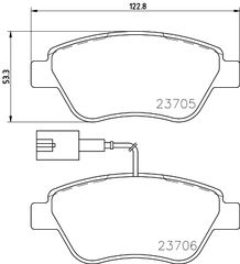 Σετ τακάκια, δισκόφρενα DON PCP1064