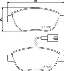 Σετ τακάκια, δισκόφρενα DON PCP1224