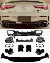 ΠΙΣΩ ΣΠΟΙΛΕΡ Mercedes CLA W118 X118 Shooting Brake C118 Coupe Sport Line (2019-up) CLA45S AMG Design Aerodynamic Night Package