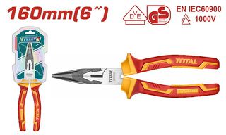 Πλατυτσίμπιδο με μόνωση TOTAL 1000V 160mm ( THT2361 )