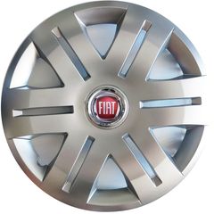 ΤΑΣΙΑ ΜΑΡΚΕ 16'' ΓΙΑ FIAT ΚΩΔΙΚΟΣ ΜΕ ΚΟΚΚΙΝΟ LOGO : CC406 (4 ΤΕΜ)