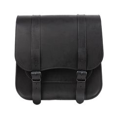 Ledrie, leather saddlebag Postman. 6.5 liters. Black