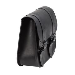 Ledrie, leather single saddlebag, 18 liter. Black-thumb-2