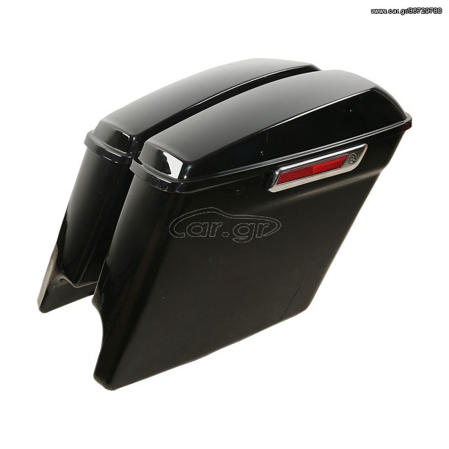 5" down extended saddlebag set. Black