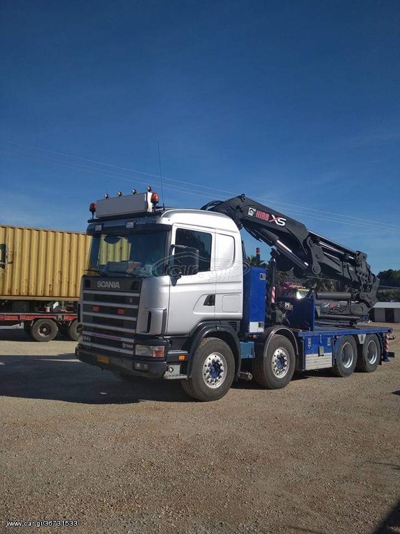 Γερανοί - Φορτηγά Με Γερανό Scania 2002 SCANIA 564 ME HIAB 8000XS 28 M ΝΕΑ ΤΙΜΗ €105.000