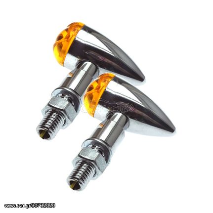 PB2 LED turn signals chrome, amber lens