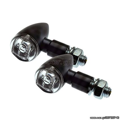 PB2 LED turn signals black, clear lens