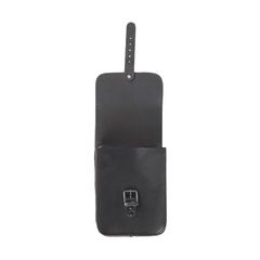 Ledrie, full leather sissy bar bag. Black-thumb-2