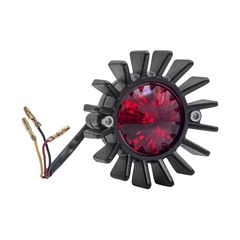 Motone, Big Fin LED taillight. Black, no bracket. ECE-thumb-3