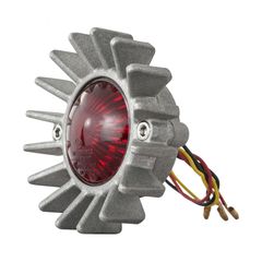 Motone, Big Fin LED taillight. Shot blast, no bracket. ECE-thumb-1
