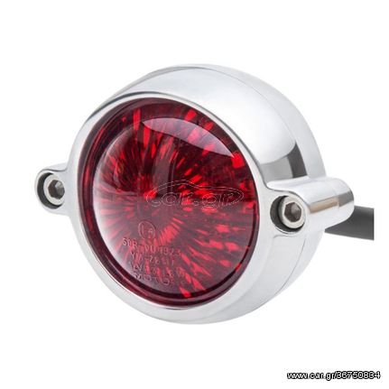 Motone, Eldorado LED taillight. Polished, no bracket. ECE