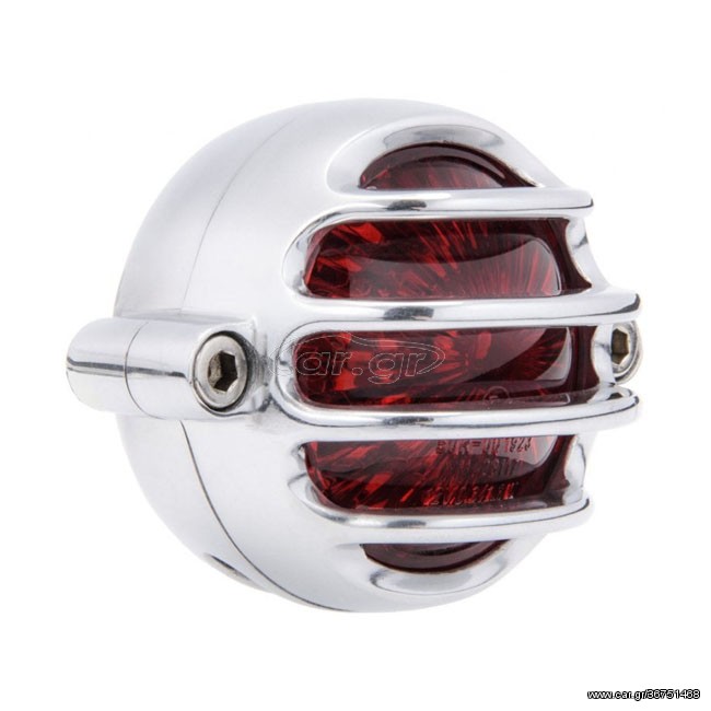 Motone, Lecter LED taillight. Polished, no bracket. ECE