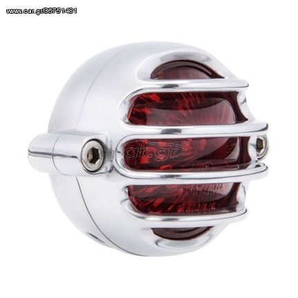 Motone, Lecter LED taillight. Polished, no bracket. ECE