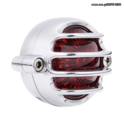 Motone, Lecter LED taillight. Polished, no bracket. ECE