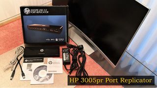 HP 3005PR USB 3.0 PORT REPLICATOR DOCKING STATION | HUB - DISPLAY PORT/HDMI/USB/GBIT ETHERNET/HEADPHONE/MICROPHONE