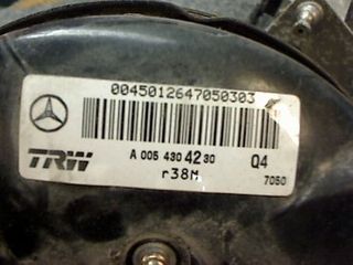MERCEDES BENZ A-140 160 98-04 SERVO FREN KOD A0054304230 TEM 1 TIM 99E TEL A-140 DIADR KATO-thumb-3