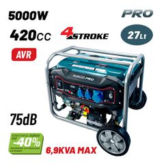BGB6000 Γεννήτρια Βενζίνης 420cc 5000W - ΒΕΝΖΙΝΗΣ ΜΟΝΟΦΑΣΙΚΕΣ - BORMANN PRO (#034438)