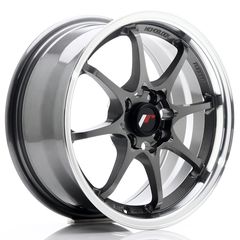 JAPAN RACING WHEELS JR5 7X15 ET30 4X100/108 Gun Metal w/Machined Lip!!!