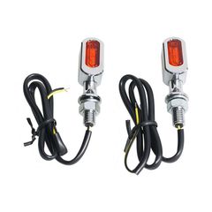 Fastline, LED 3-1 taillight/turn signals. Chrome/amber lens
