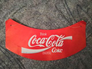 Coca Cola 1980s cardboard Sign (Germany) 