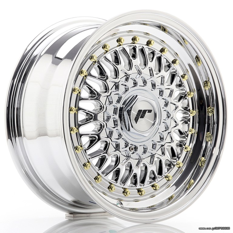 JAPAN RACING WHEELS JR9 7X15 ET20 4X100/108 CHROME!!!