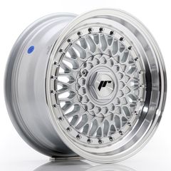 JAPAN RACING WHEELS JR9 7X15 ET20 4X100/108 Silver w/Machined Lip+Silver!!!