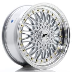 JAPAN RACING WHEELS JR9 7.5X17 ET35 4X100/114 Silver w/Machined Lip!!!