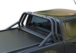 Μαύρο ματ Sport Design ανοξείδωτο Roll bar δύο σκελών Toyota Hilux (Revo) '07/2016->