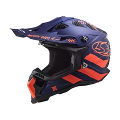 ΚΡΑΝΟΣ MX700 SUBVERTER EVO CARGO MATT BLUE/FLUO ORANGE | LS2