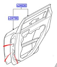 ΠΟΡΤΑ ΠΙΣΩ ΑΡΙΣΤΕΡΗ FORD FOCUS 4/5ΘΥΡΟ 2004-2008