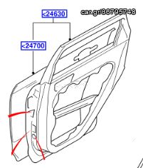 ΠΟΡΤΑ ΠΙΣΩ ΑΡΙΣΤΕΡΗ FORD FOCUS 4/5ΘΥΡΟ 2004-2008