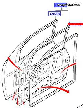 ΠΟΡΤΑ ΕΜΠΡΟΣ ΔΕΞΙΑ FORD FOCUS 4/5ΘΥΡΟ & S/W 00-05  
