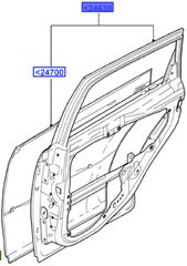 ΠΟΡΤΑ ΠΙΣΩ ΑΡΙΣΤΕΡΗ FORD FUSION 02-10